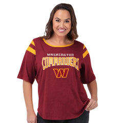 Washington Commanders G-III 4Her by Carl Banks Women's Plus Size Linebacker T-Shirt Burgundy - NFL