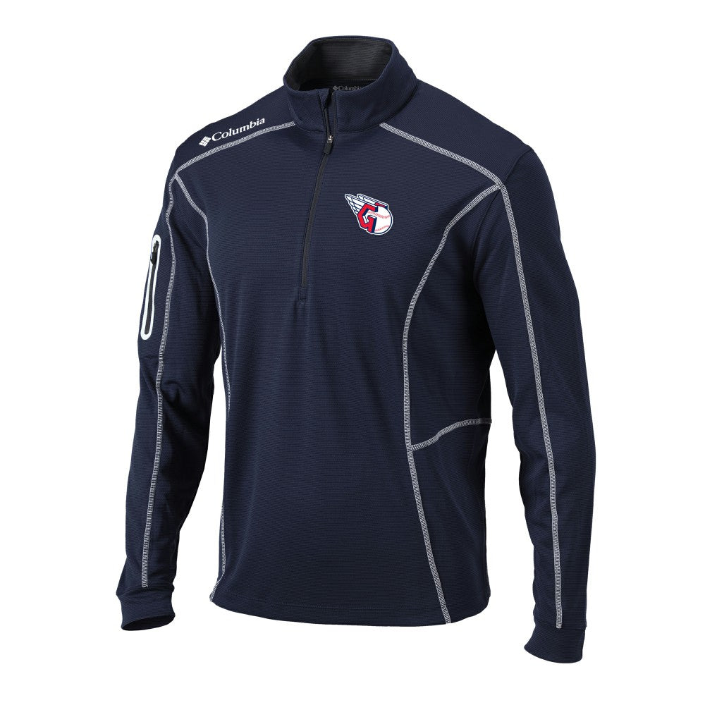 Cleveland Guardians Columbia Omni-Wick Shotgun Quarter-Zip Pullover Top for sale
