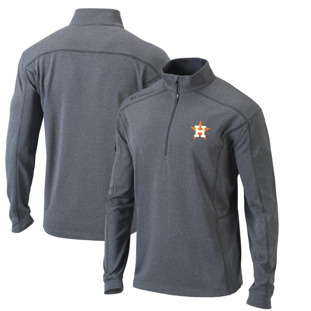 Houston Astros Columbia Omni-Wick Shotgun Quarter-Zip Pullover Top On Sale