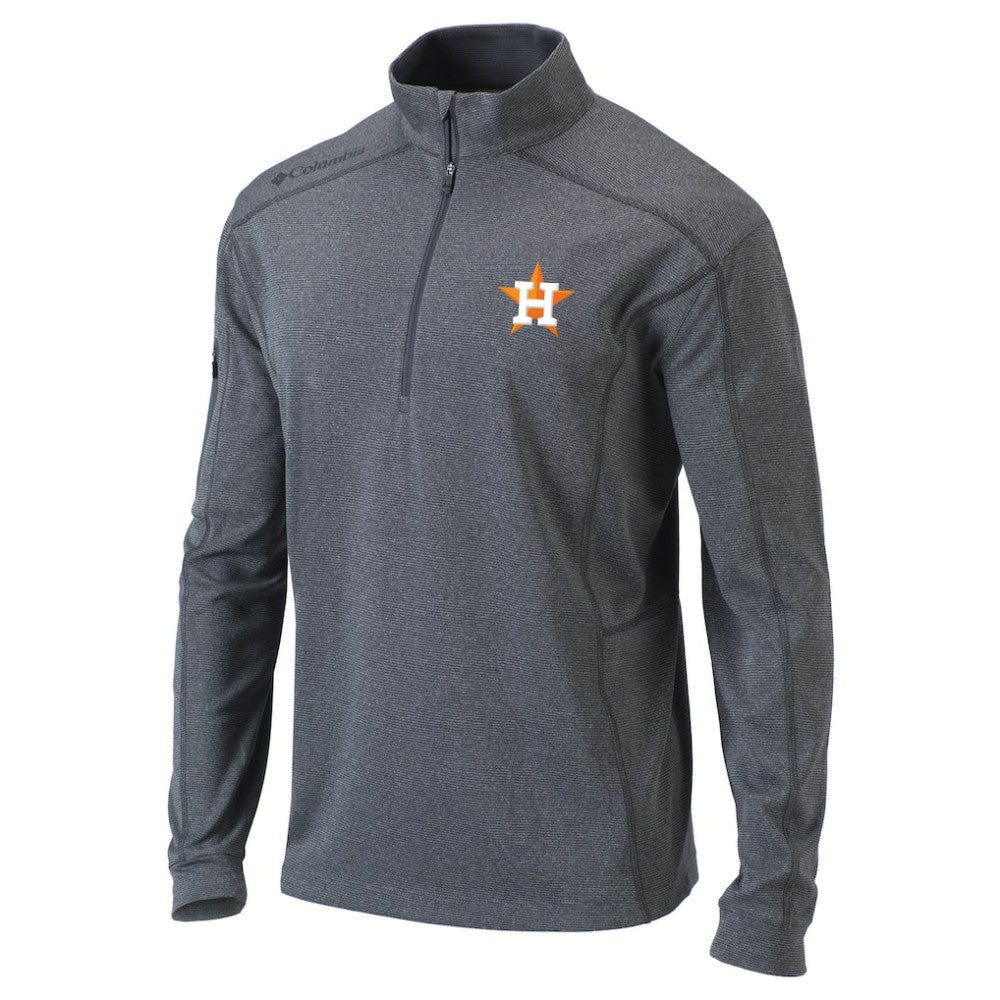 Houston Astros Columbia Omni-Wick Shotgun Quarter-Zip Pullover Top On Sale