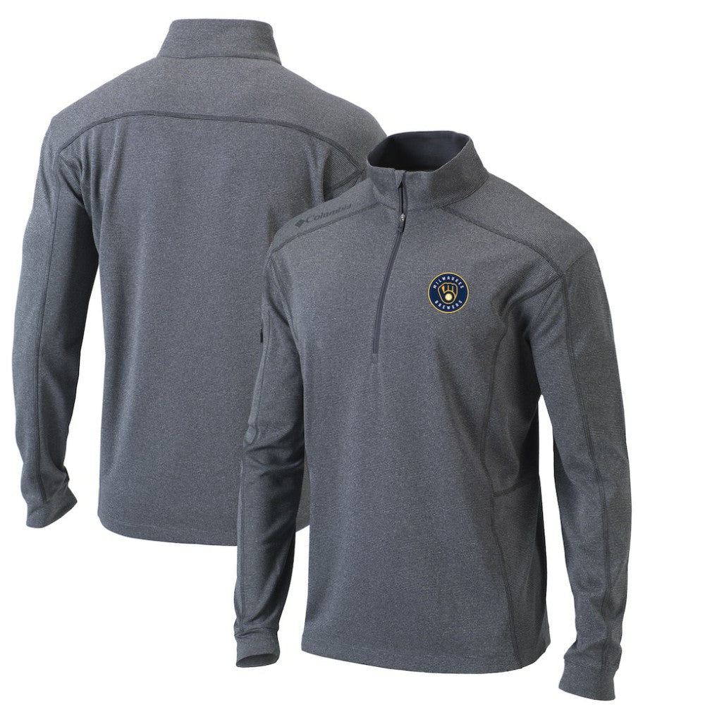 Milwaukee Brewers Columbia Omni-Wick Shotgun Quarter-Zip Pullover Top Lifestyle