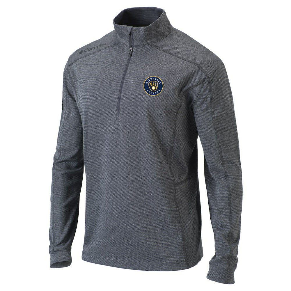 Milwaukee Brewers Columbia Omni-Wick Shotgun Quarter-Zip Pullover Top Lifestyle