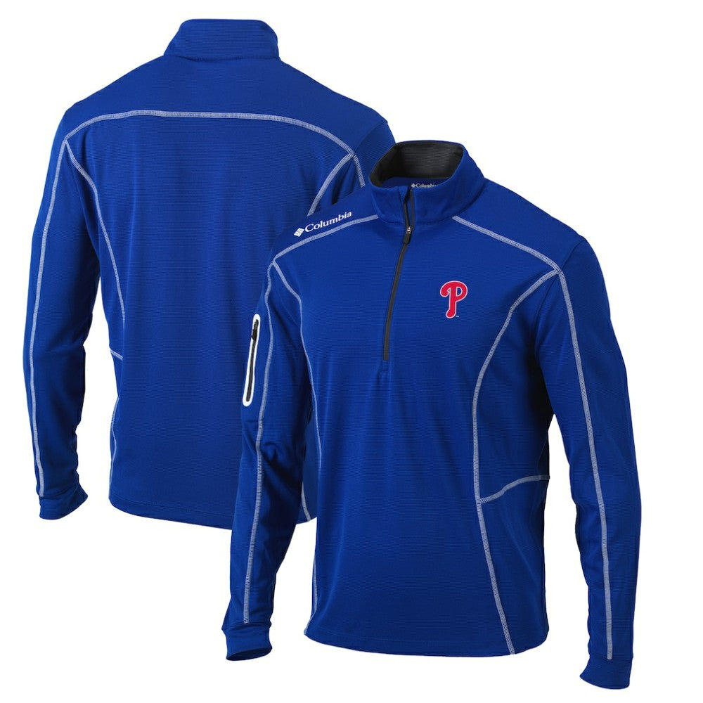 Philadelphia Phillies Columbia Omni-Wick Shotgun Quarter-Zip Pullover Top for sale
