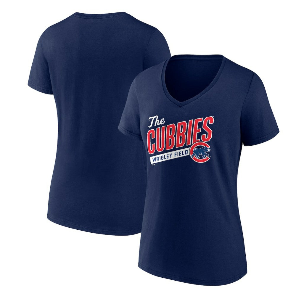 Chicago Cubs Women's Hometown Collection Those Cubbies V-Neck T-Shirt Lifestyle