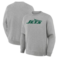 New York Jets Primary Logo Legacy Sweatshirt Heather Gray - Fanatics