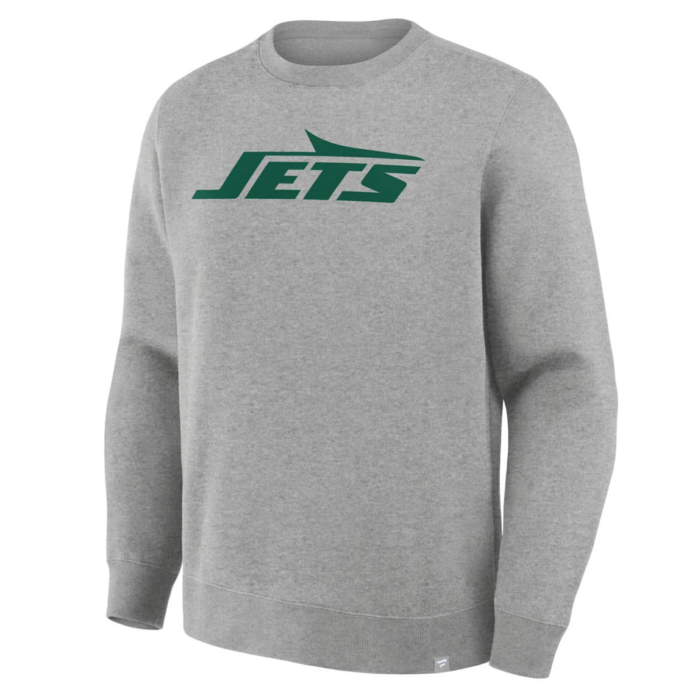 New York Jets Primary Logo Legacy Sweatshirt Heather Gray - Fanatics