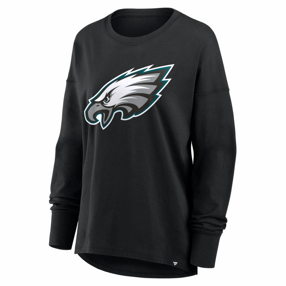 Philadelphia Eagles Women's Essential Long Sleeve T-Shirt Black - Fanatics