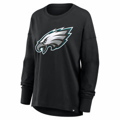 Philadelphia Eagles Women's Essential Long Sleeve T-Shirt Black - Fanatics