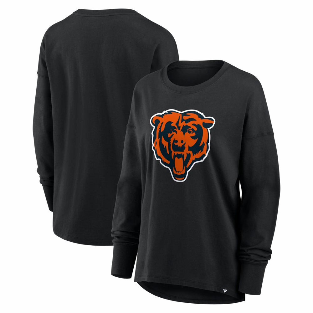 Chicago Bears Women's Essential Long Sleeve T-Shirt Black - Fanatics