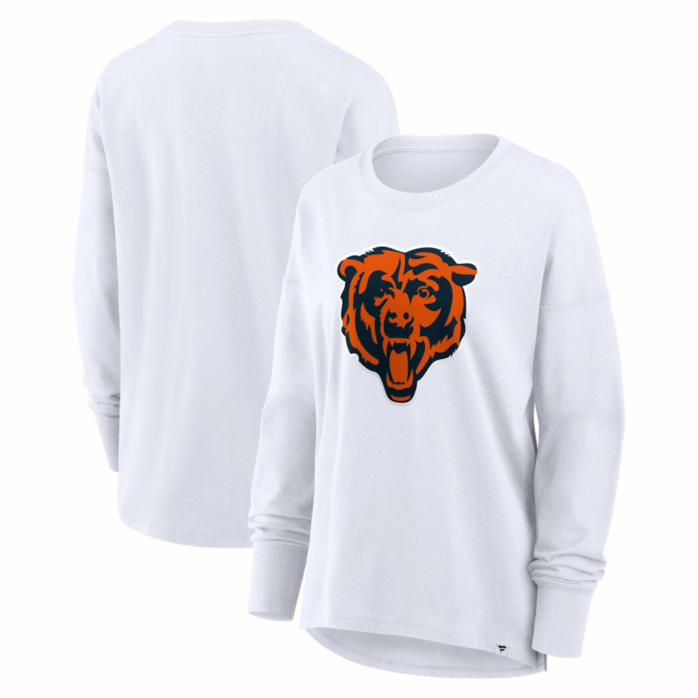 Chicago Bears Women's Essential Long Sleeve T-Shirt White - Fanatics