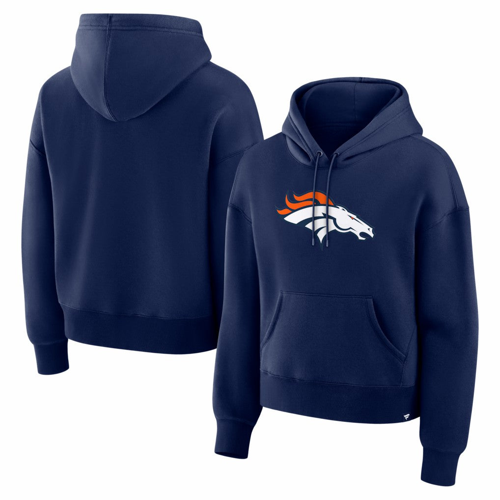 Denver Broncos Women's Essential Legacy Hoodie Navy - Fanatics