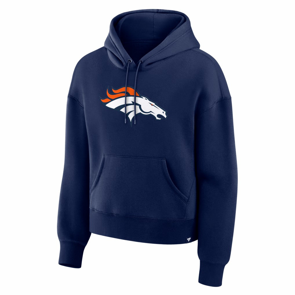 Denver Broncos Women's Essential Legacy Hoodie Navy - Fanatics