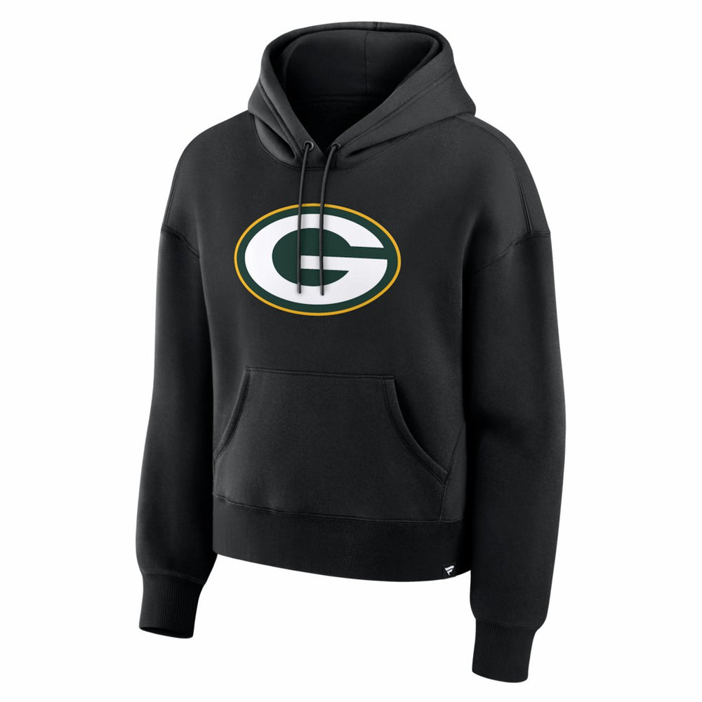 Green Bay Packers Women's Essential Legacy Hoodie Black - Fanatics