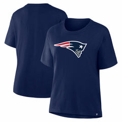 New England Patriots Women's Essential Legacy T-Shirt Navy - Fanatics