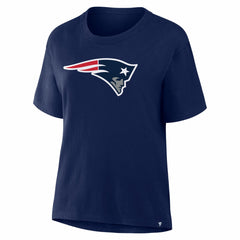 New England Patriots Women's Essential Legacy T-Shirt Navy - Fanatics
