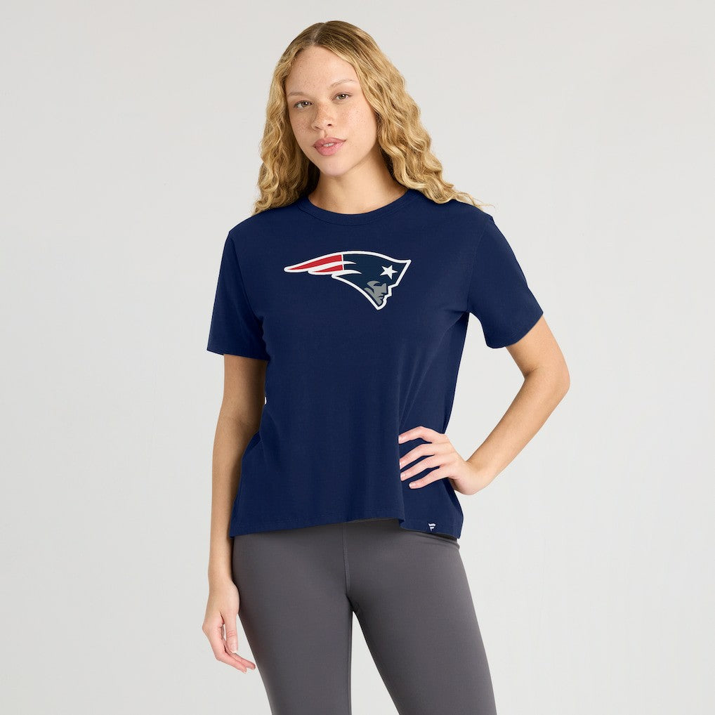 New England Patriots Women's Essential Legacy T-Shirt Navy - Fanatics