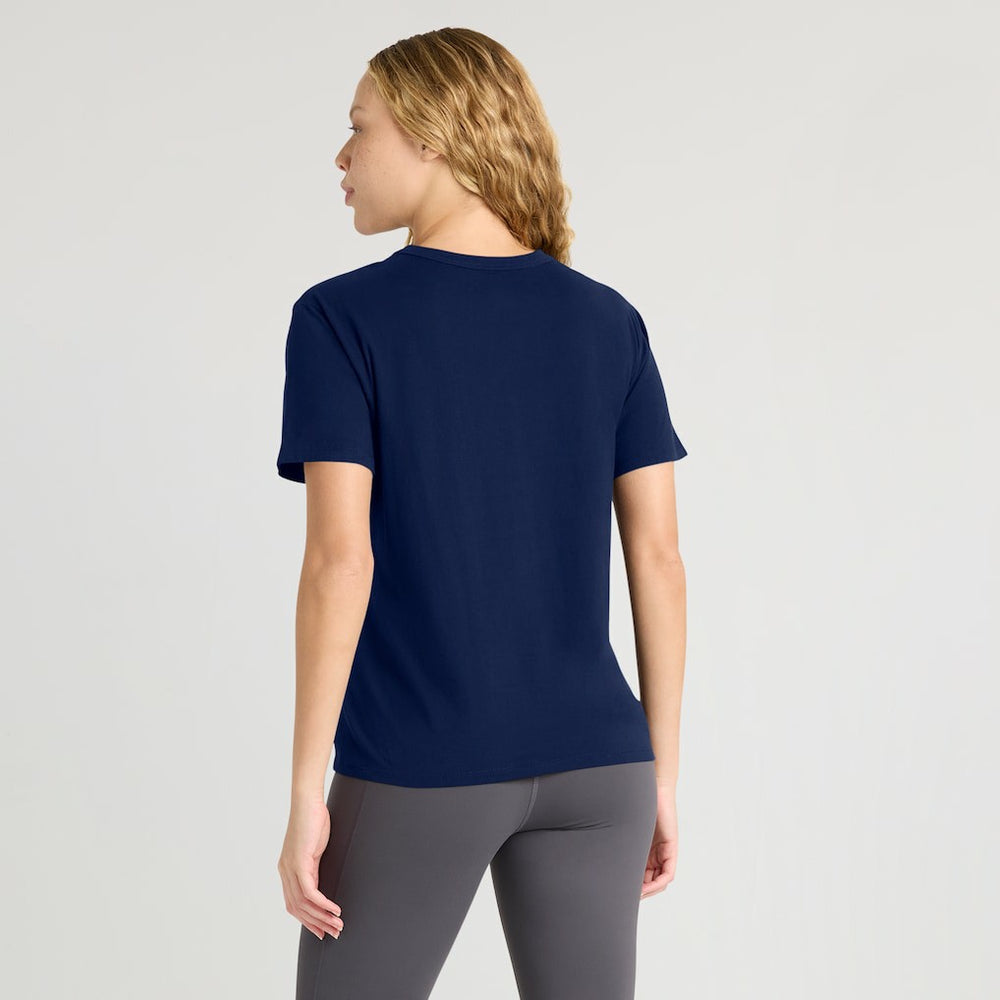 New England Patriots Women's Essential Legacy T-Shirt Navy - Fanatics
