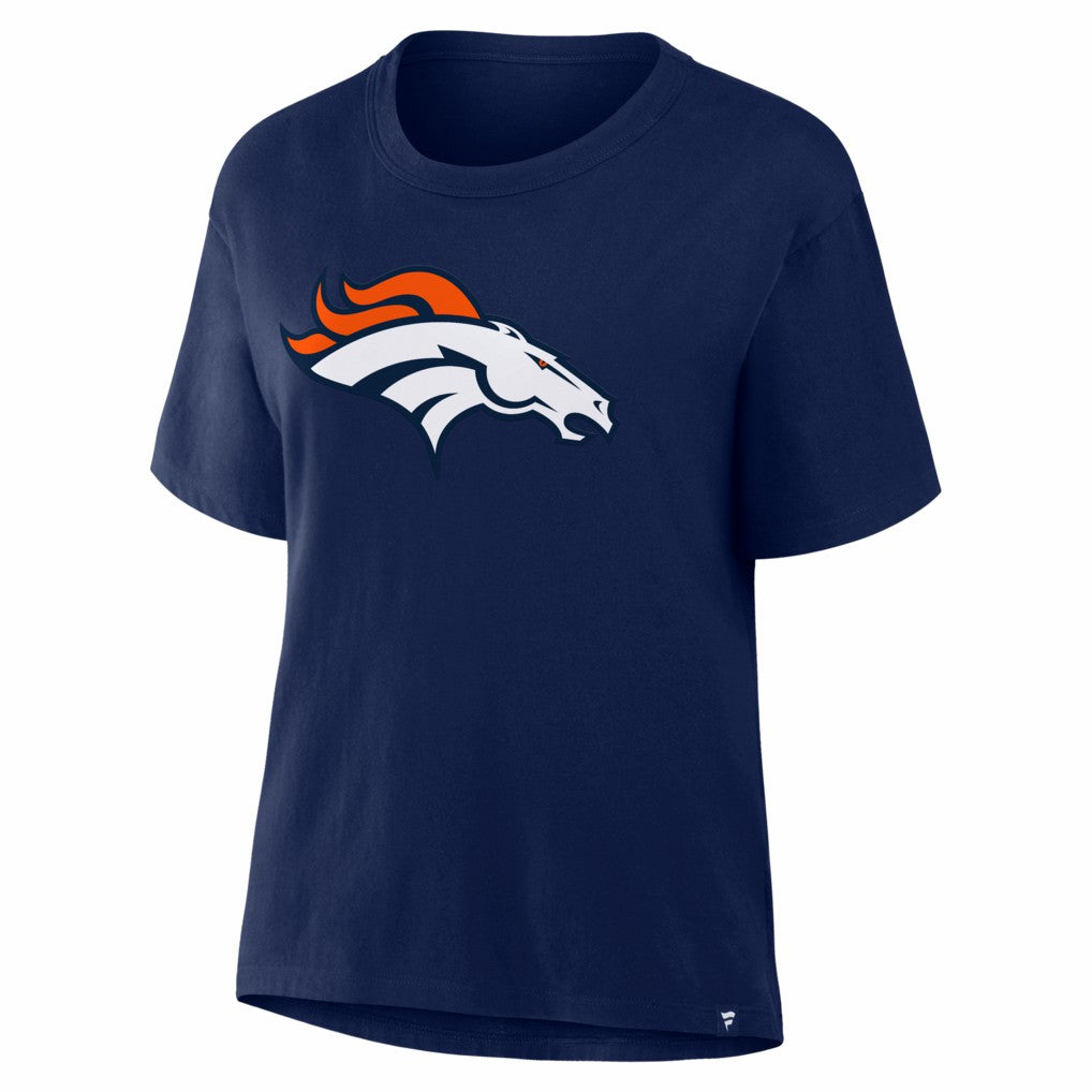 Denver Broncos Women's Essential Legacy T-Shirt Navy - Fanatics