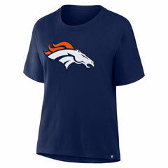 Denver Broncos Women's Essential Legacy T-Shirt Navy - Fanatics
