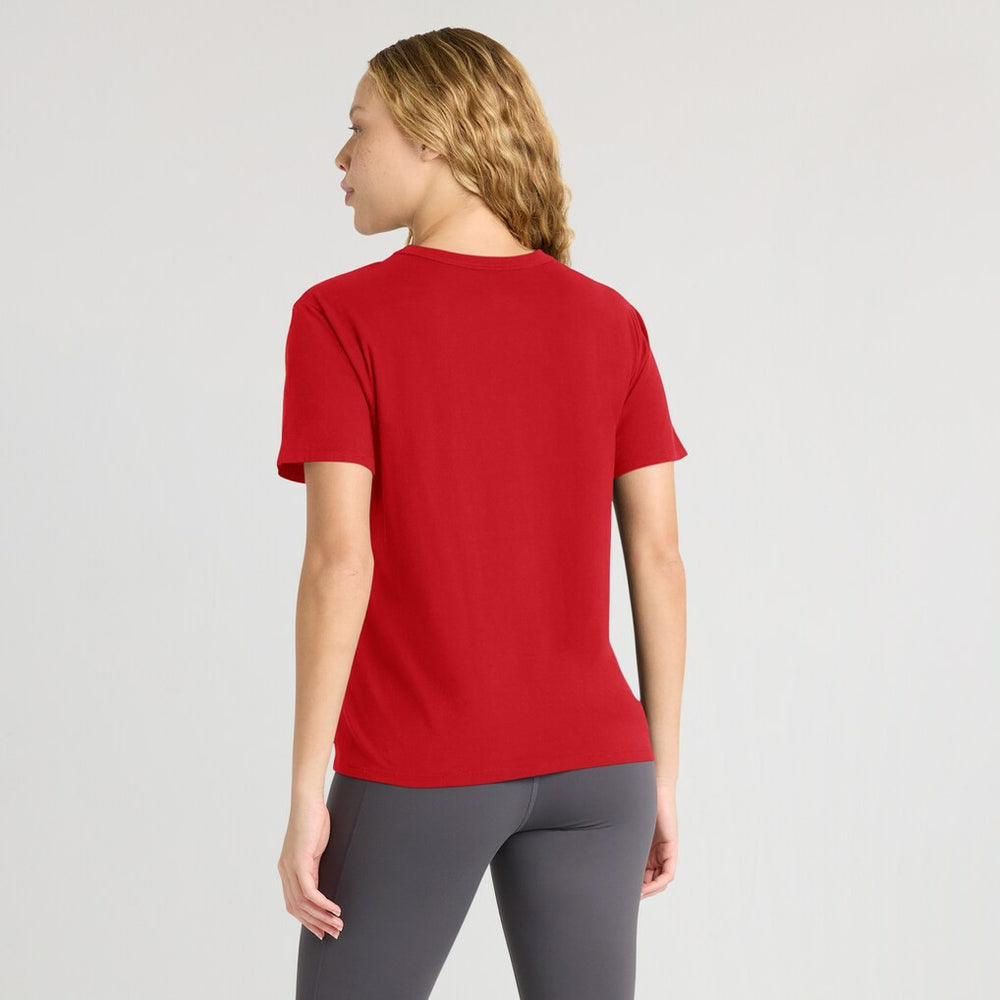 New England Patriots Women's Essential Legacy T-Shirt Red - Fanatics