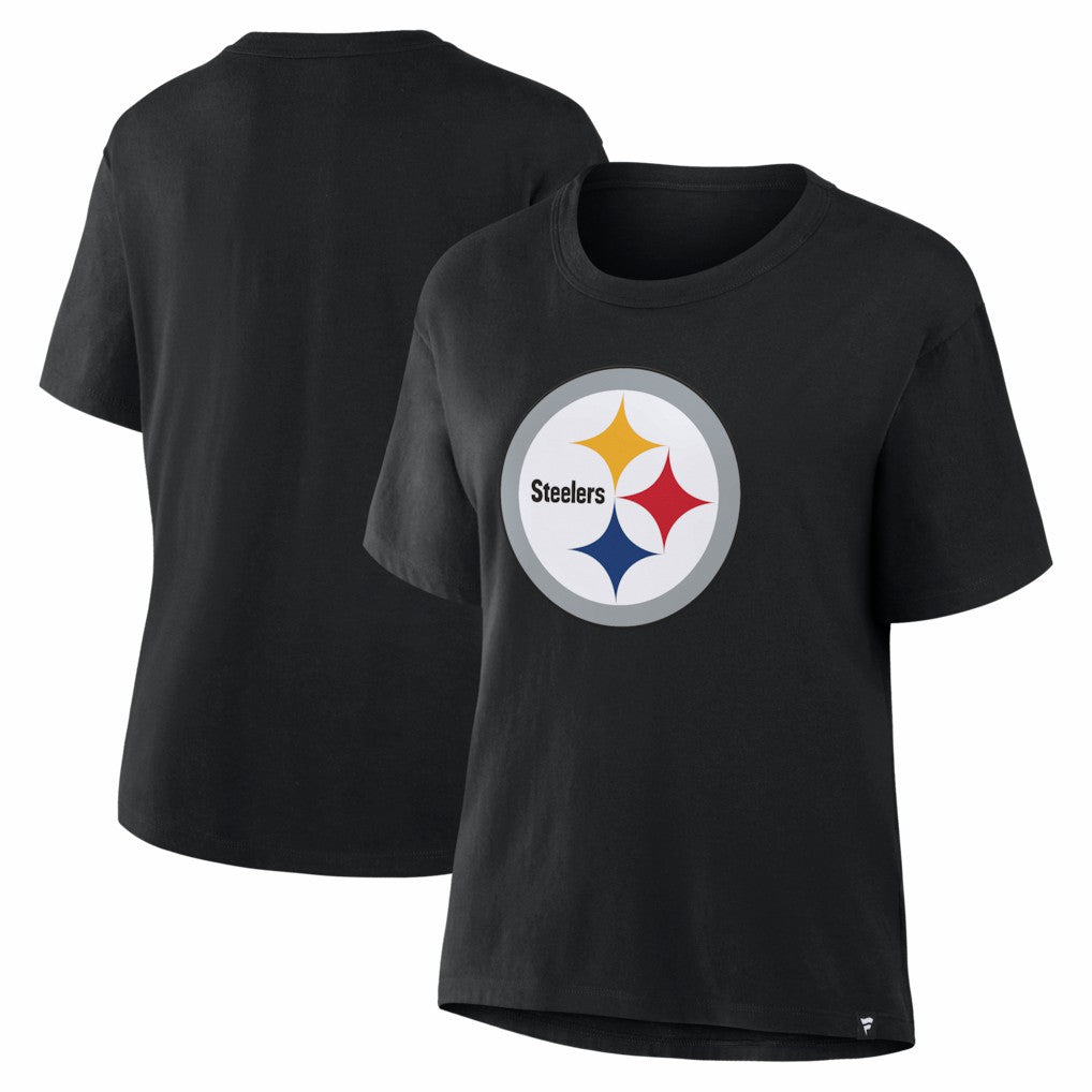 Pittsburgh Steelers Women's Essential Legacy T-Shirt Black - Fanatics