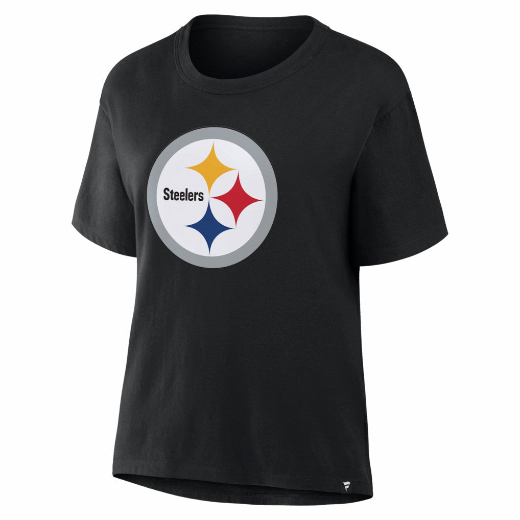 Pittsburgh Steelers Women's Essential Legacy T-Shirt Black - Fanatics