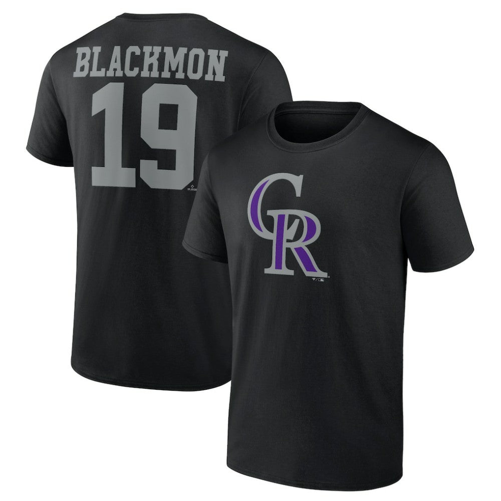 Charlie Blackmon Colorado Rockies Player Icon Name & Number T-Shirt Online