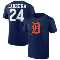Miguel Cabrera Detroit Tigers Player Icon Name & Number T-Shirt On Sale