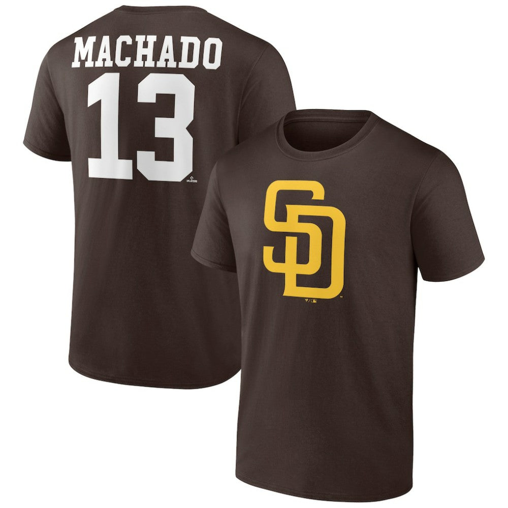 Manny Machado San Diego Padres Player Icon Name & Number T-Shirt Clearance