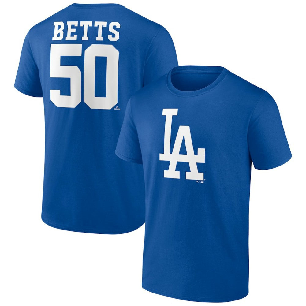 Mookie Betts Los Angeles Dodgers Player Icon Name & Number T-Shirt discount