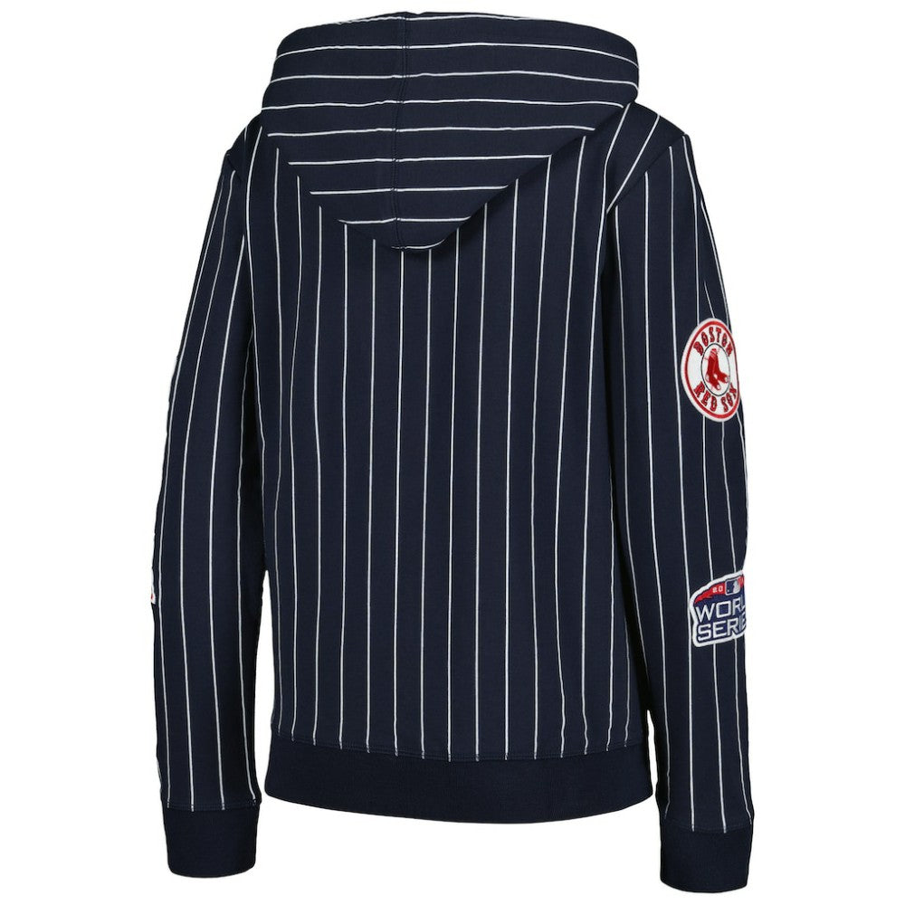Boston Red Sox New Era Women's Pinstripe Tri-Blend Full-Zip Jacket for sale