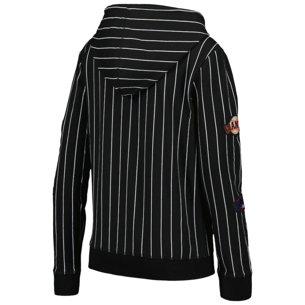 San Francisco Giants New Era Women's Pinstripe Tri-Blend Full-Zip Jacket discount