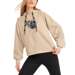 Tennessee Titans DKNY Sport Women's Debbie Dolman Raglan Pullover Hoodie Cream - NFL