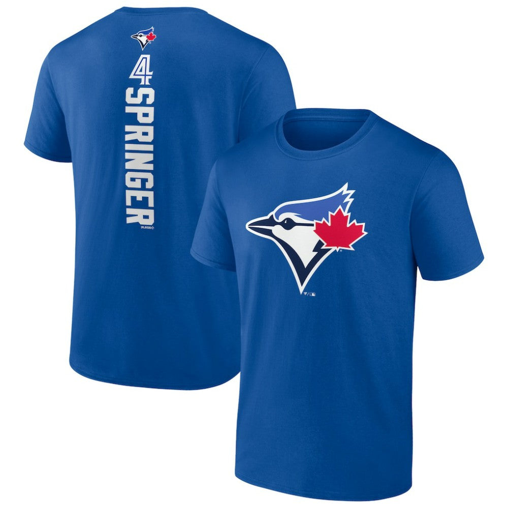 George Springer Toronto Blue Jays Playmaker Name & Number T-Shirt Lifestyle