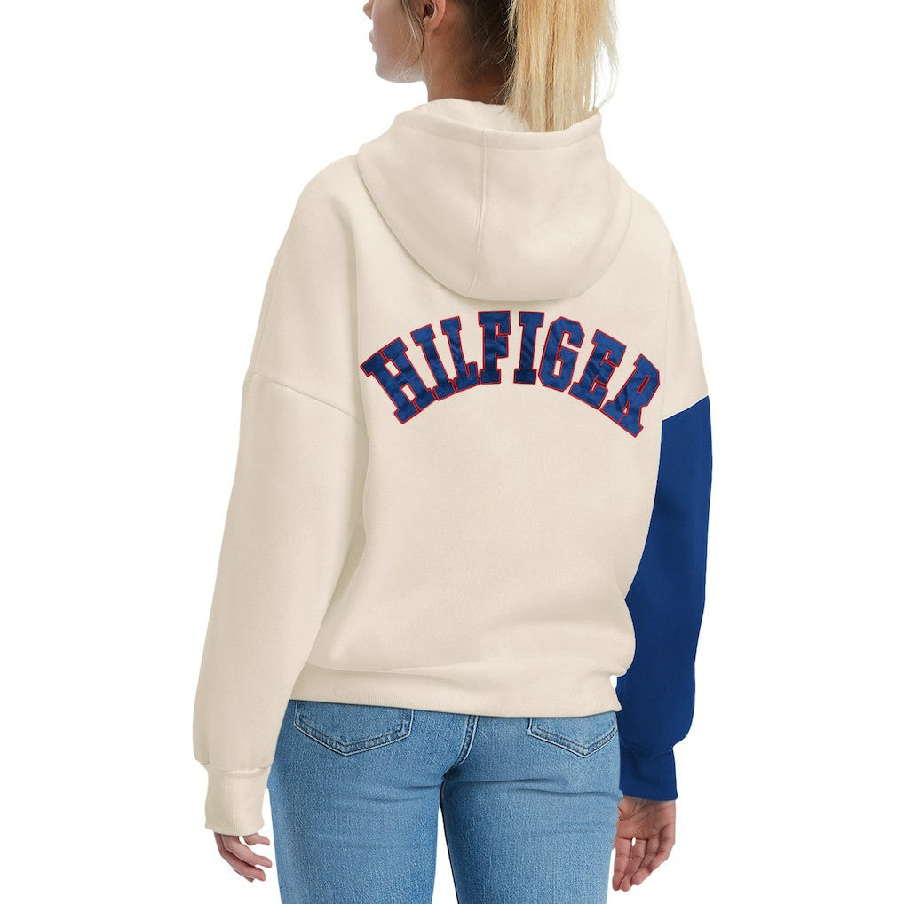 Buffalo Bills Tommy Hilfiger Women's Harriet Pullover Hoodie Cream/Royal - NFL