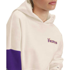 Minnesota Vikings Tommy Hilfiger Women's Harriet Pullover Hoodie Cream/Purple - NFL