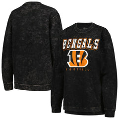 Cincinnati Bengals G-III 4Her by Carl Banks Women's Comfy Cord Pullover Sweatshirt Black - NFL