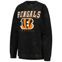 Cincinnati Bengals G-III 4Her by Carl Banks Women's Comfy Cord Pullover Sweatshirt Black - NFL