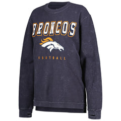 Denver Broncos G-III 4Her by Carl Banks Women's Comfy Cord Pullover Sweatshirt Navy - NFL
