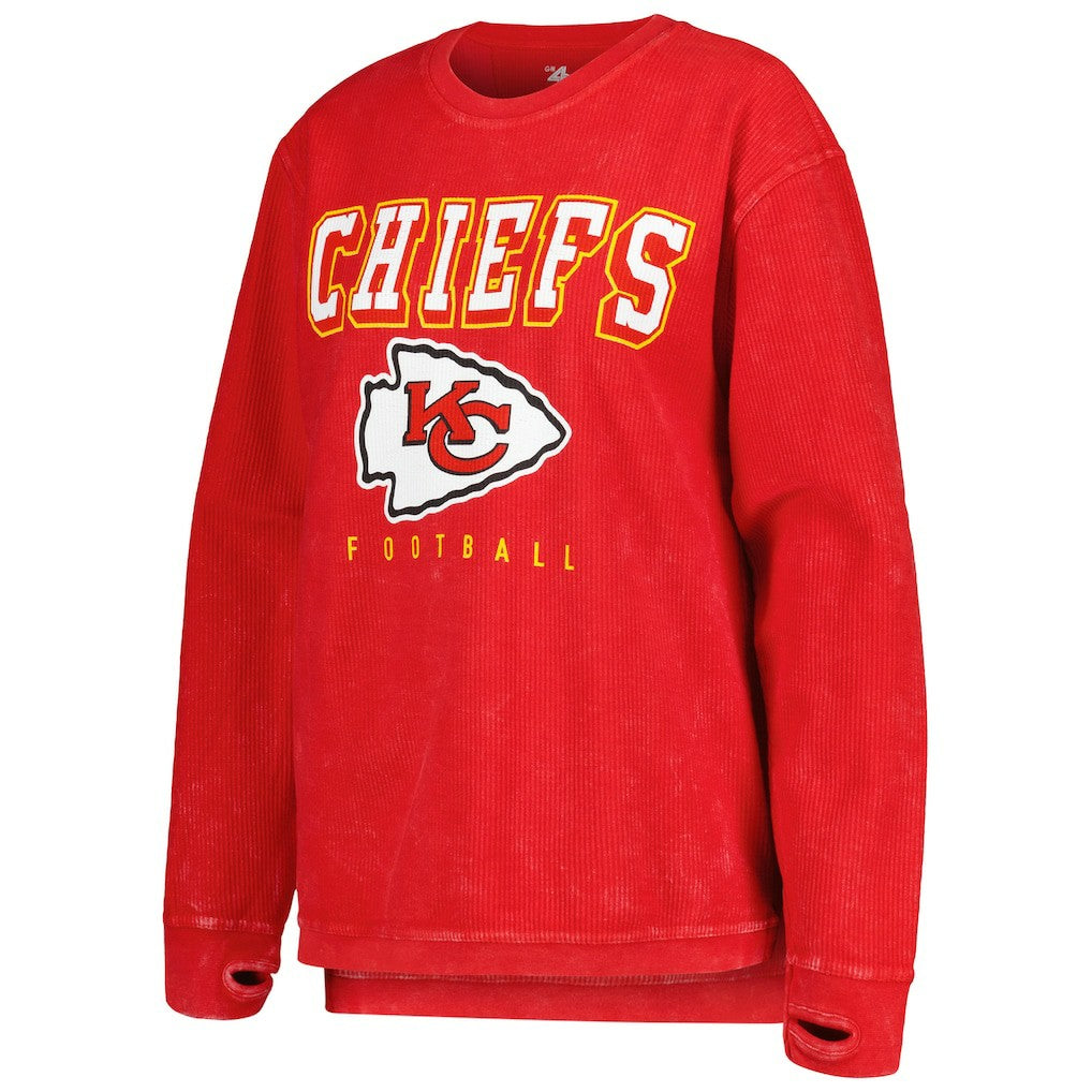 Kansas City Chiefs G-III 4Her by Carl Banks Women's Comfy Cord Pullover Sweatshirt Red - NFL