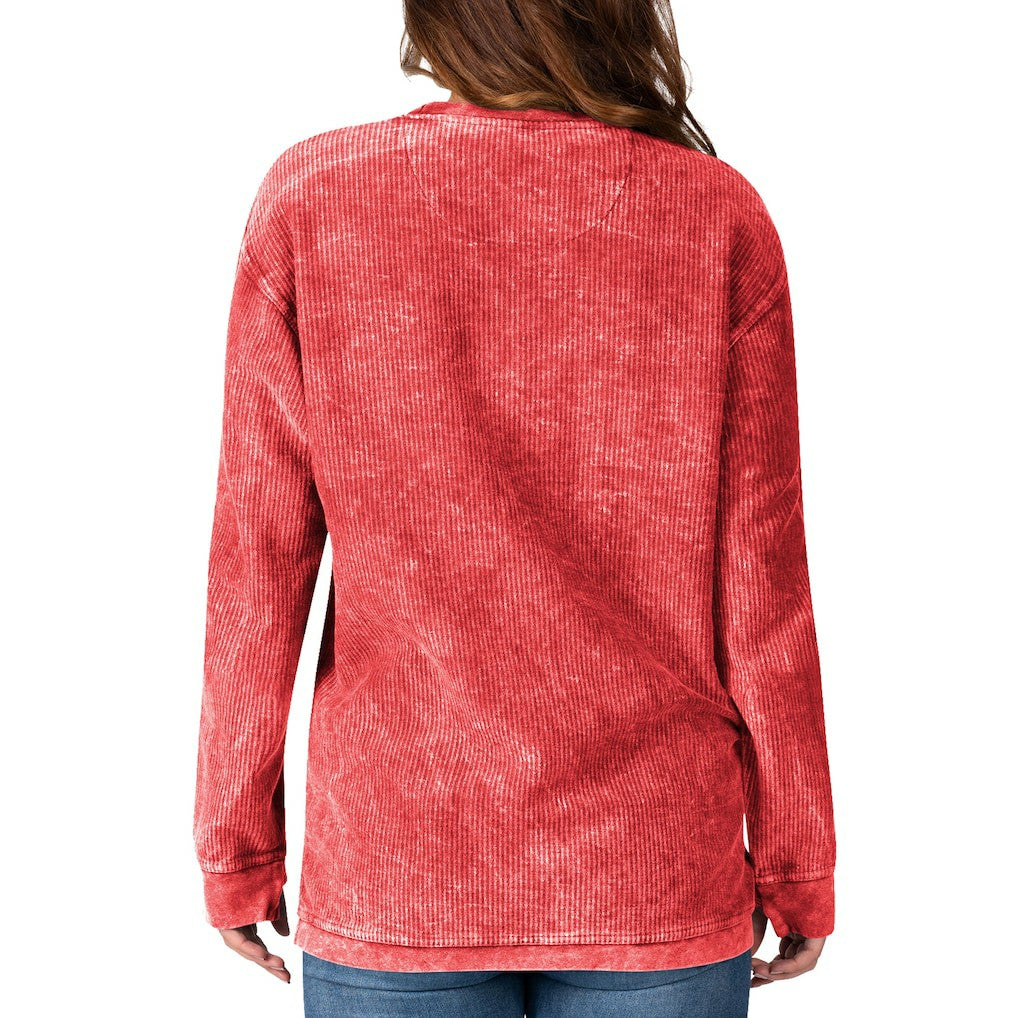 Kansas City Chiefs G-III 4Her by Carl Banks Women's Comfy Cord Pullover Sweatshirt Red - NFL