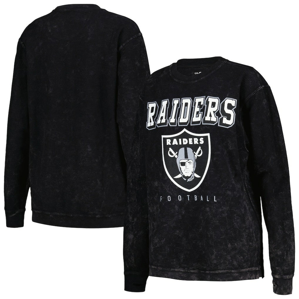 Las Vegas Raiders G-III 4Her by Carl Banks Women's Comfy Cord Pullover Sweatshirt Black - NFL