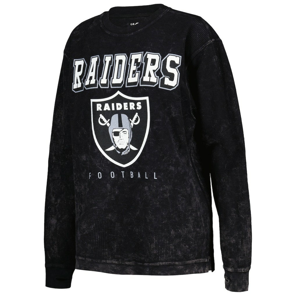 Las Vegas Raiders G-III 4Her by Carl Banks Women's Comfy Cord Pullover Sweatshirt Black - NFL