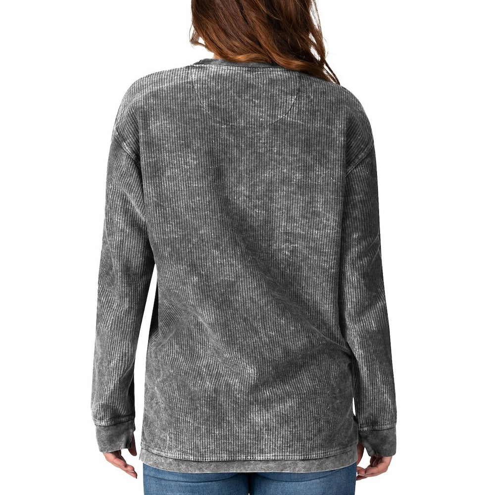 Las Vegas Raiders G-III 4Her by Carl Banks Women's Comfy Cord Pullover Sweatshirt Black - NFL