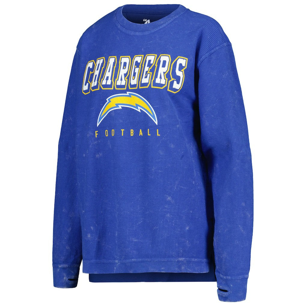Los Angeles Chargers G-III 4Her by Carl Banks Women's Comfy Cord Pullover Sweatshirt Powder Blue - NFL