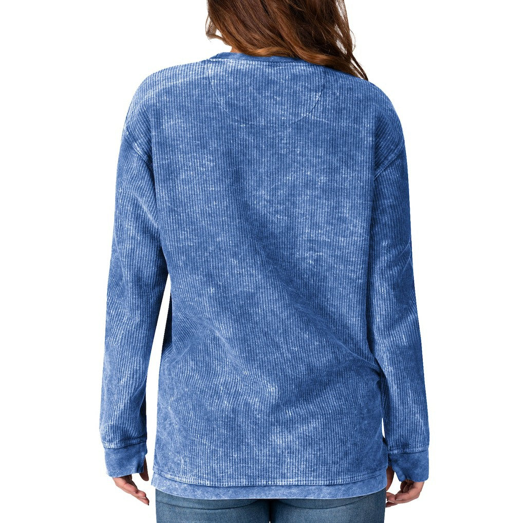 Los Angeles Chargers G-III 4Her by Carl Banks Women's Comfy Cord Pullover Sweatshirt Powder Blue - NFL
