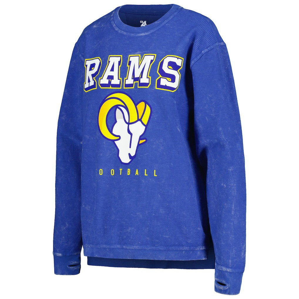 Los Angeles Rams G-III 4Her by Carl Banks Women's Comfy Cord Pullover Sweatshirt Royal - NFL