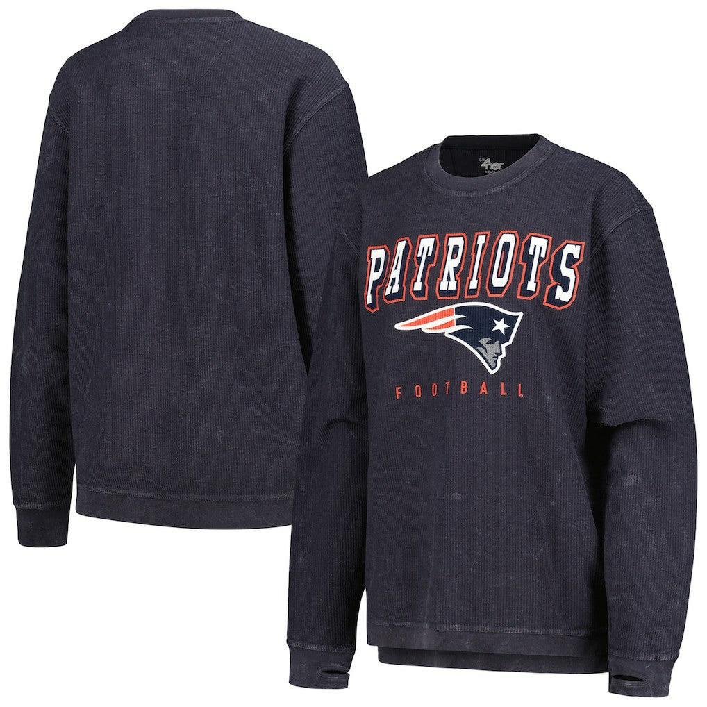 New England Patriots G-III 4Her by Carl Banks Women's Comfy Cord Pullover Sweatshirt Navy - NFL
