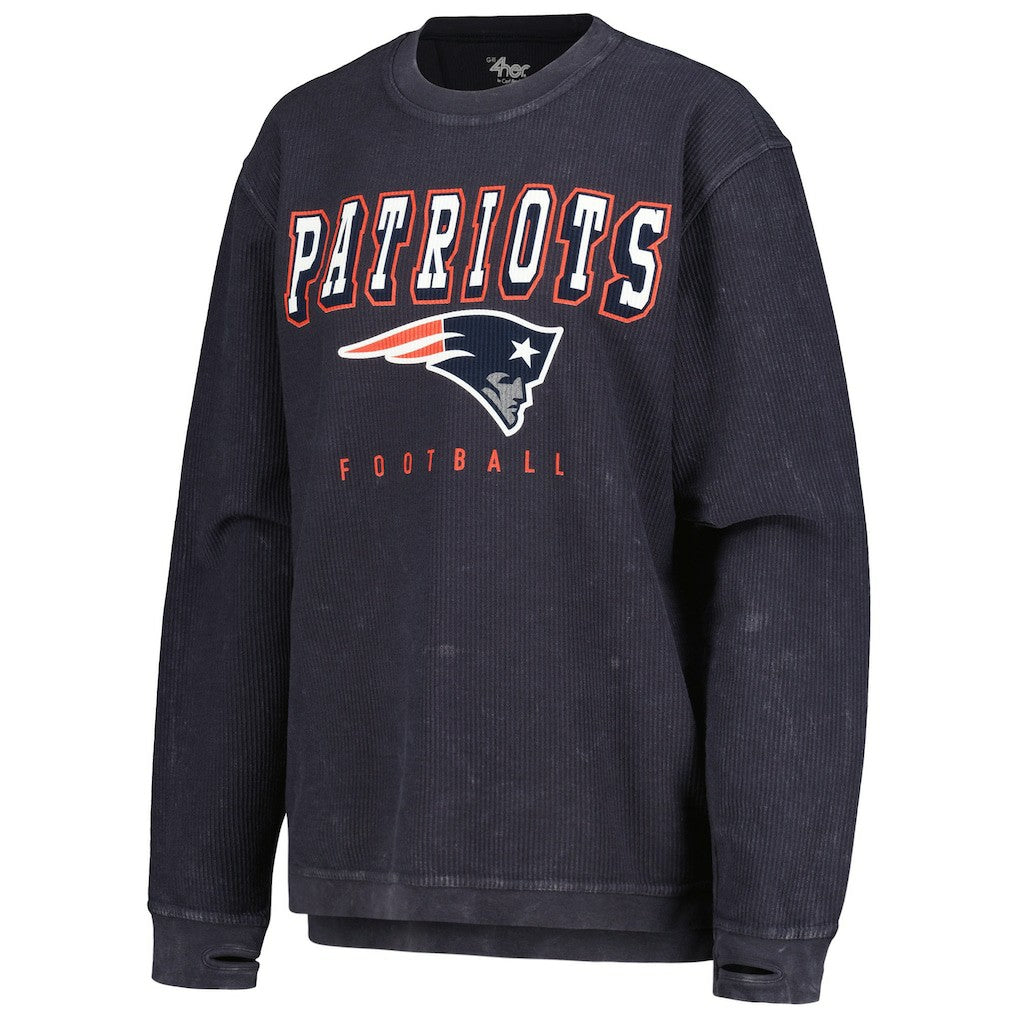 New England Patriots G-III 4Her by Carl Banks Women's Comfy Cord Pullover Sweatshirt Navy - NFL