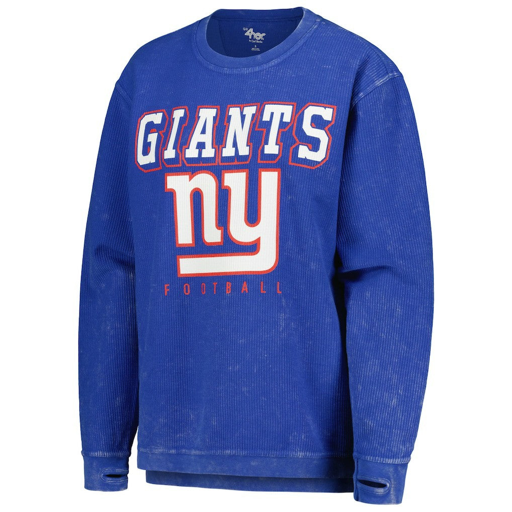 New York Giants G-III 4Her by Carl Banks Women's Comfy Cord Pullover Sweatshirt Royal - NFL